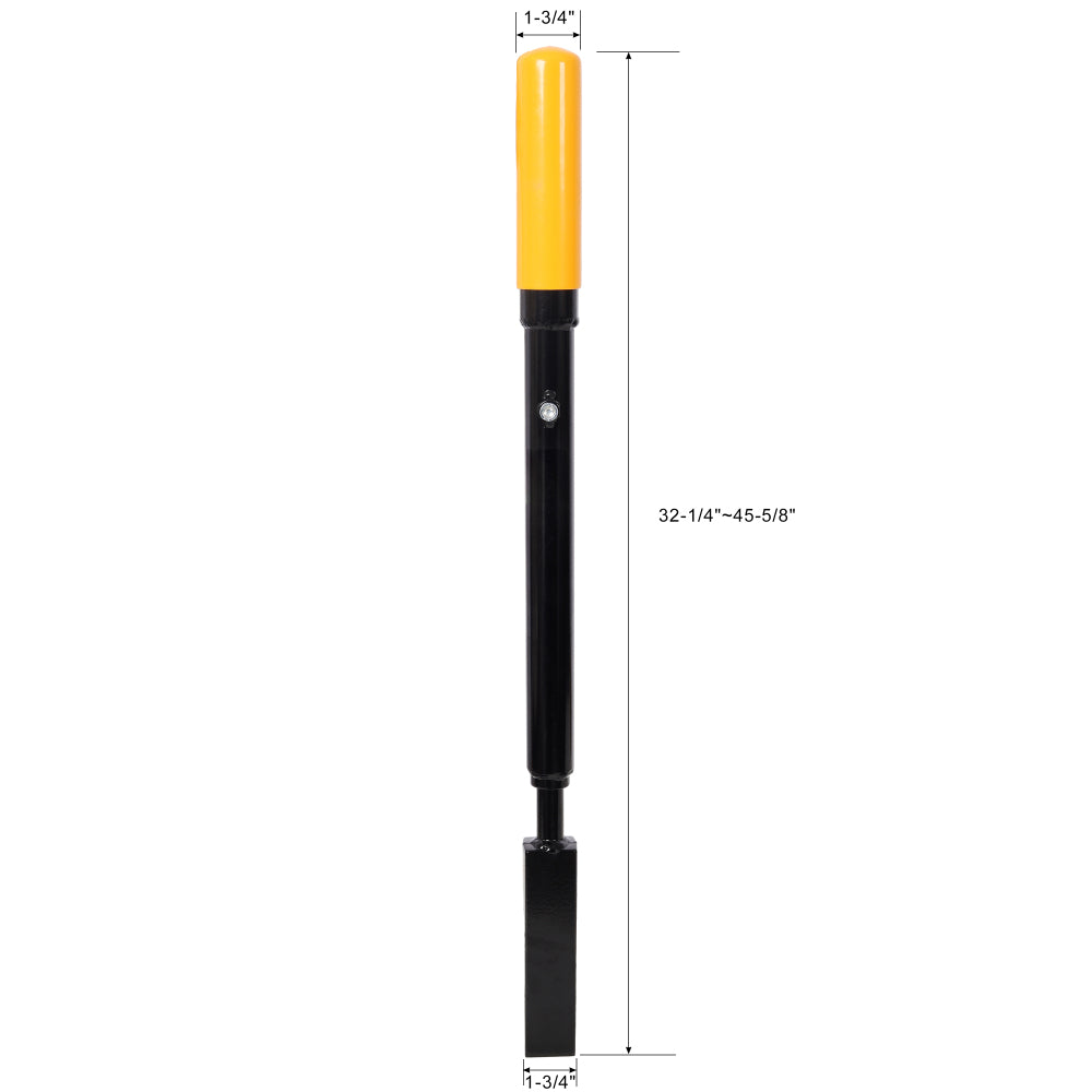 Manual Log Splitter Slide Hammer Log Splitter, Heavy Duty Hand Operated Wood Splitter, Black with Yellow Handle