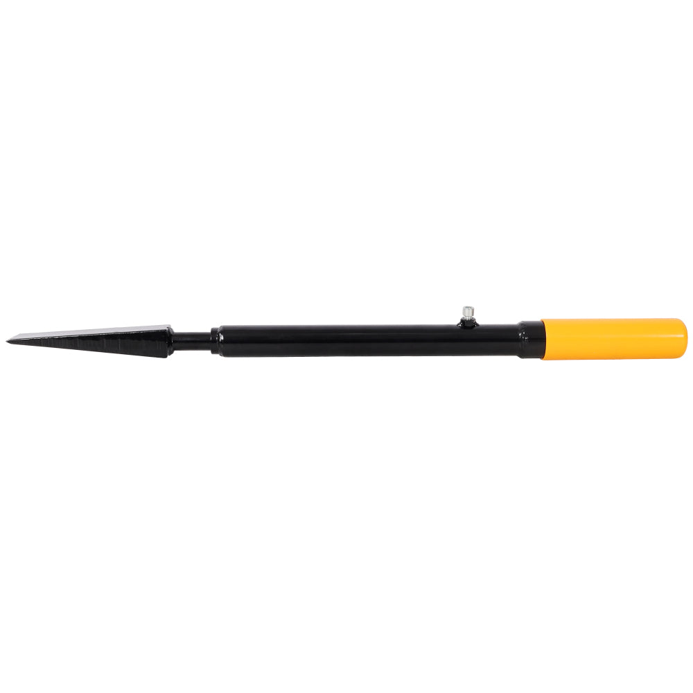 Manual Log Splitter Slide Hammer Log Splitter, Heavy Duty Hand Operated Wood Splitter, Black with Yellow Handle