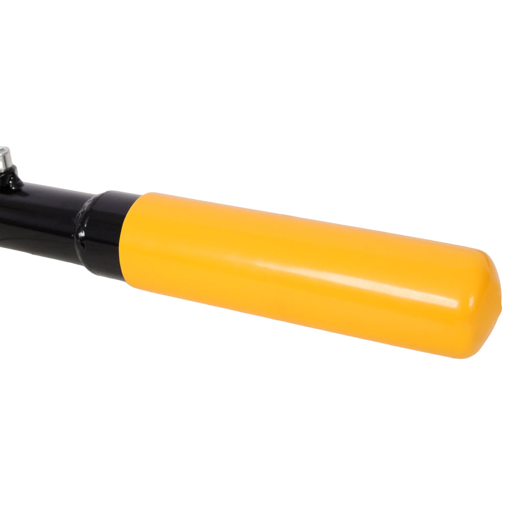 Manual Log Splitter Slide Hammer Log Splitter, Heavy Duty Hand Operated Wood Splitter, Black with Yellow Handle