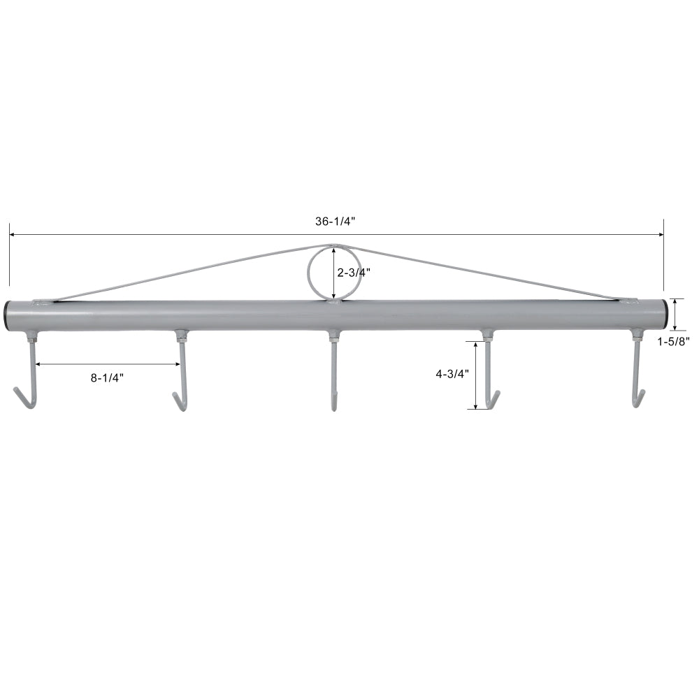 36 Inch Chain Link Fence Stretcher with 5 Thick Hooks, Heavy Duty Steel Woven Wire Fence Stretching Tool for Farm Fence Installation