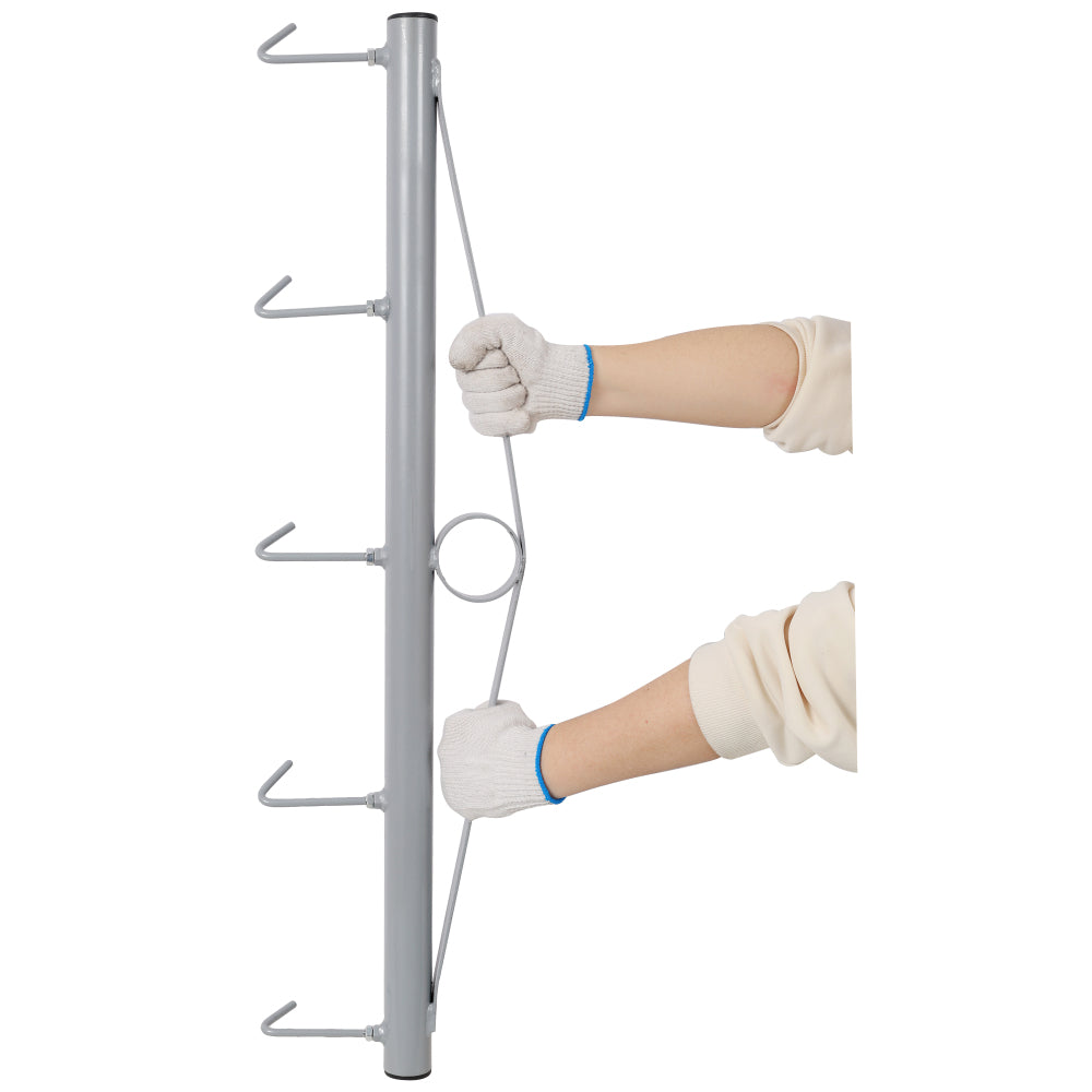 36 Inch Chain Link Fence Stretcher with 5 Thick Hooks, Heavy Duty Steel Woven Wire Fence Stretching Tool for Farm Fence Installation